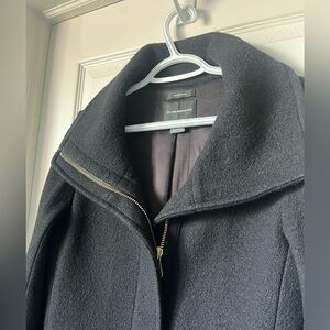 Women’s Club Monaco Wayland Wool Coat | Size Small Leather